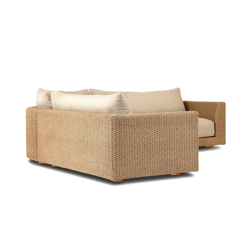 Four Hands - Solano - Sylvan Outdoor 3Pc Sectional - Casa Cream - 242082-001 veiw 4