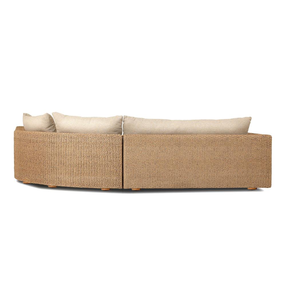 Four Hands - Solano - Sylvan Outdoor 3Pc Sectional - Casa Cream - 242082-001 veiw 5
