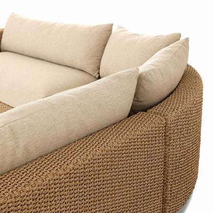 Four Hands - Solano - Sylvan Outdoor 3Pc Sectional - Casa Cream - 242082-001 veiw 8