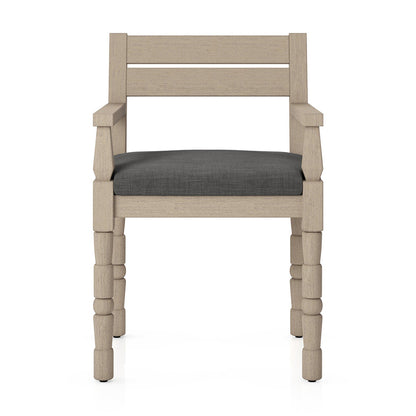 Four Hands - Solano - Waller Outdoor Dining Armchair - Venao Charcoal - 228981-001_CLOSEOUT view 2