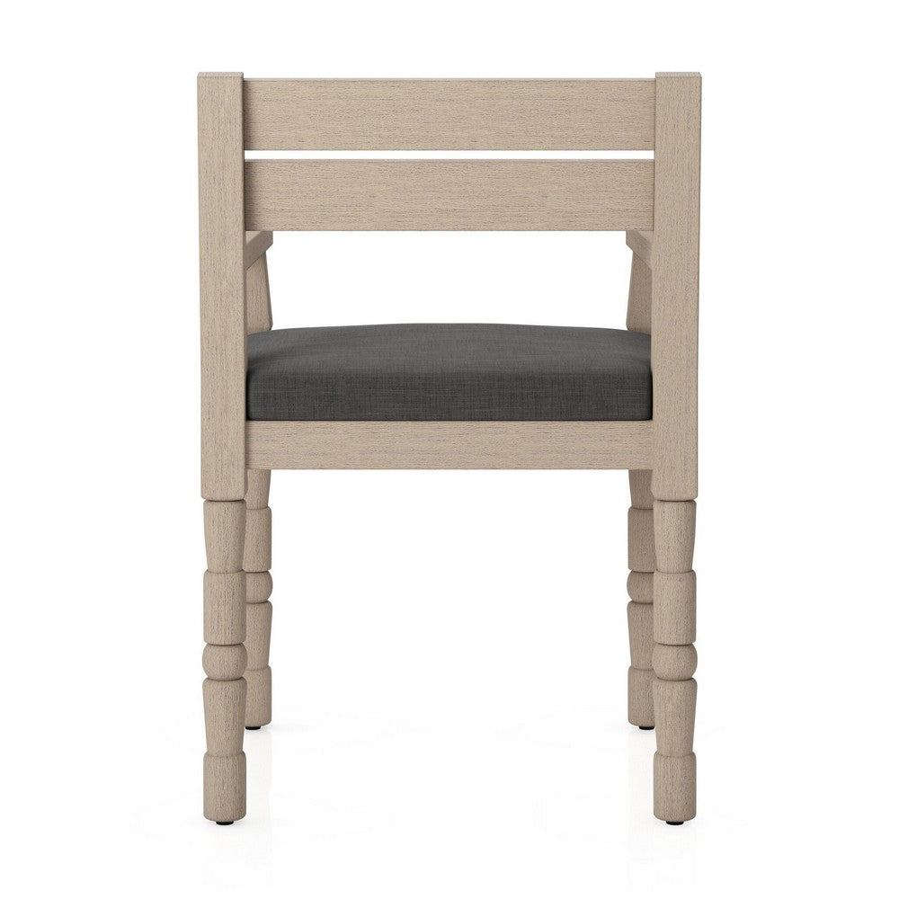 Four Hands - Solano - Waller Outdoor Dining Armchair - Venao Charcoal - 228981-001_CLOSEOUT view 4