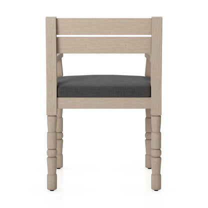 Four Hands - Solano - Waller Outdoor Dining Armchair - Venao Charcoal - 228981-001_CLOSEOUT view 4