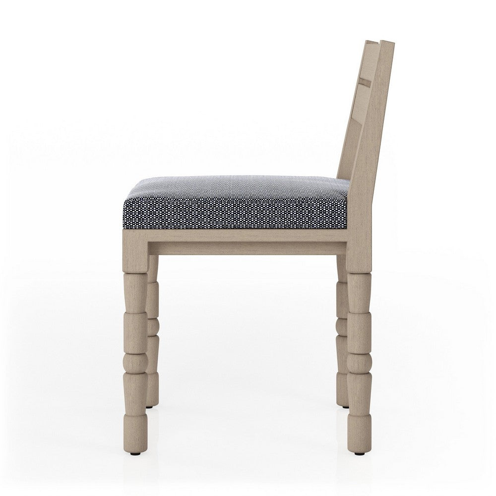 Four Hands - Solano - Waller Outdoor Dining Chair - Faye Navy - 228980-003_CLOSEOUT view 3