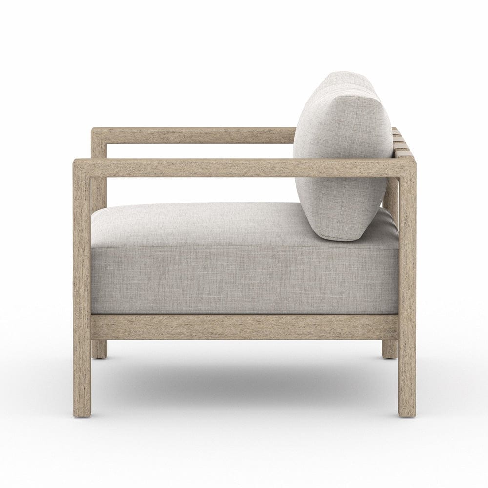Four Hands - Sonoma Outdoor Chair, Washed Brown - Venao Grey - JSOL-10302K-561 view 3