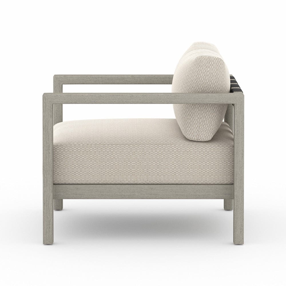 Four Hands - Sonoma Outdoor Chair, Weathered Grey - Faye Sand - JSOL-10301K-971 view 3