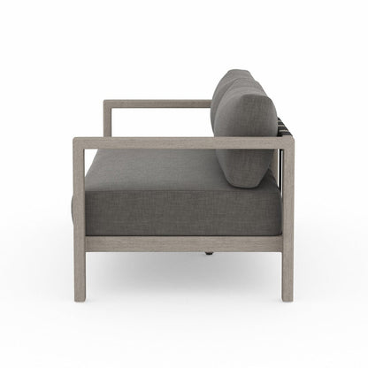 Four Hands - Sonoma Outdoor Sofa, Weathered Grey - Venao Charcoal - JSOL-10401K-562 view 3