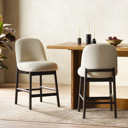 Four Hands - Sora Armless Counter Stool - FIQA Boucle Cream - 239492-002 view 6