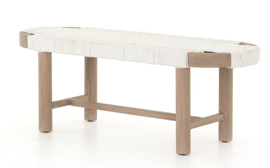 Four Hands - Sumner Outdoor Bench-Washed Brown - JSOL-029 veiw 1