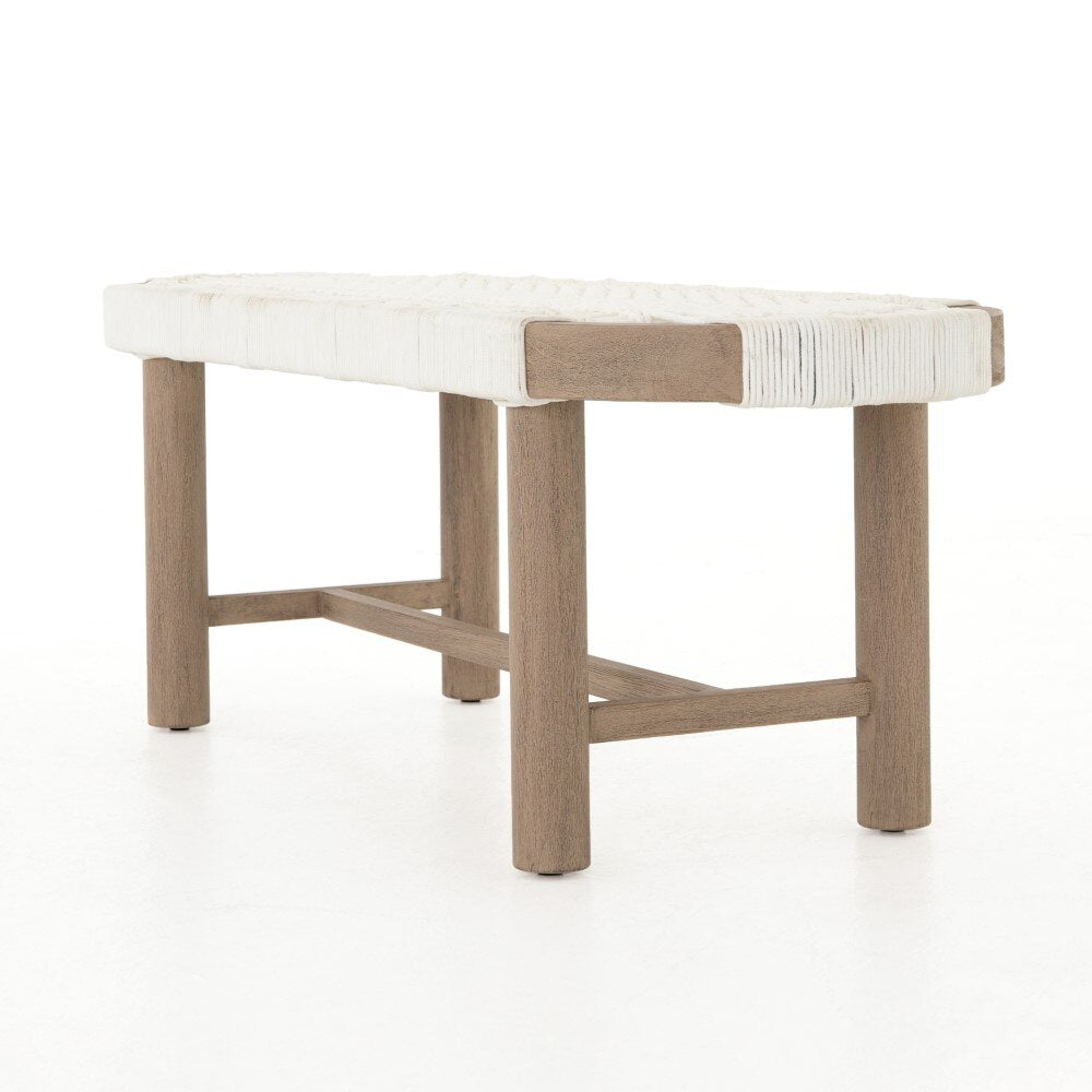 Four Hands - Sumner Outdoor Bench-Washed Brown - JSOL-029 veiw 3