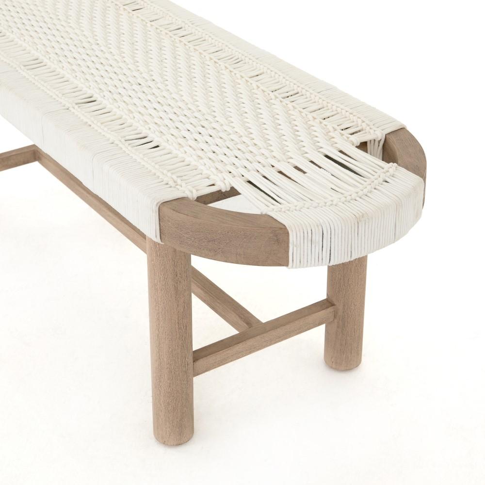 Four Hands - Sumner Outdoor Bench-Washed Brown - JSOL-029 veiw 6