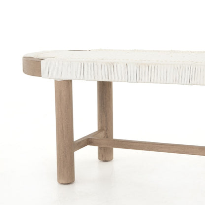 Four Hands - Sumner Outdoor Bench-Washed Brown - JSOL-029 veiw 9