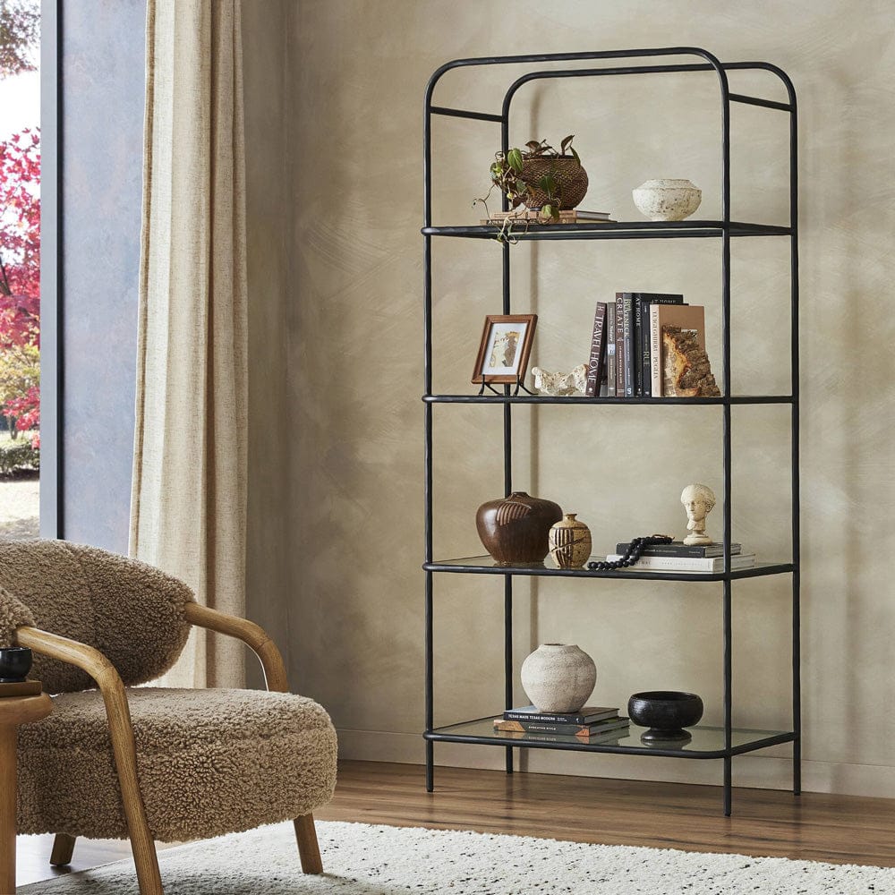 Four Hands - Swinton Bookcase - Hammered Gunmetal - 245451-002 view 4