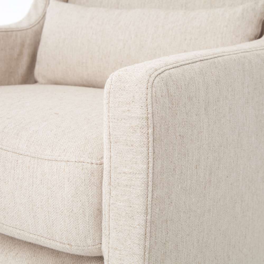 Four Hands - Swivel Wing Chair - Jette Linen - 106152-007 veiw 4