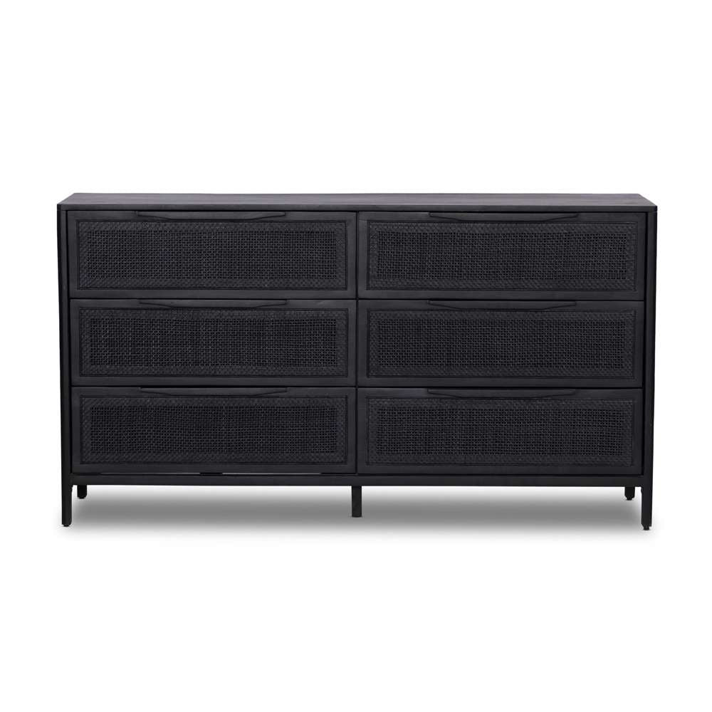 Four Hands - Sydney 6 Drawer Dresser - Black Cane - 224923-008 veiw 2