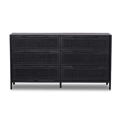 Four Hands - Sydney 6 Drawer Dresser - Black Cane - 224923-008 veiw 2