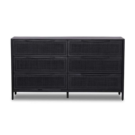 Four Hands - Sydney 6 Drawer Dresser - Black Cane - 224923-008 veiw 2