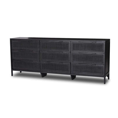 Four Hands - Sydney 9 Drawer Dresser - Black Cane - 238478-008 veiw 1