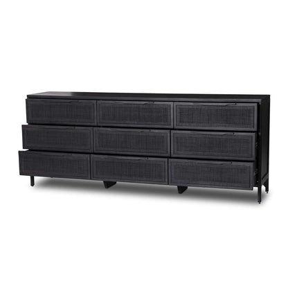 Four Hands - Sydney 9 Drawer Dresser - Black Cane - 238478-008 veiw 4