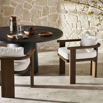 Four Hands - Tahana Outdoor Dining Armchair - Alessi Linen - 240641-001 veiw 4