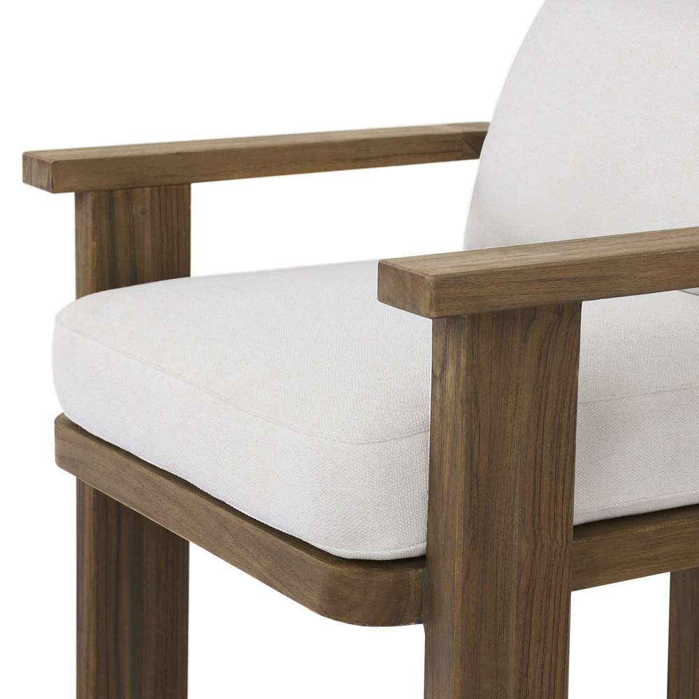 Four Hands - Tahana Outdoor Dining Armchair - Alessi Linen - 240641-001 veiw 7