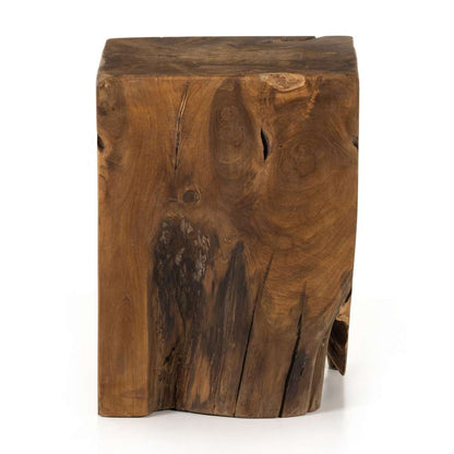 Four Hands - Teak Square Stool - Teak Root - 227026-003 veiw 2