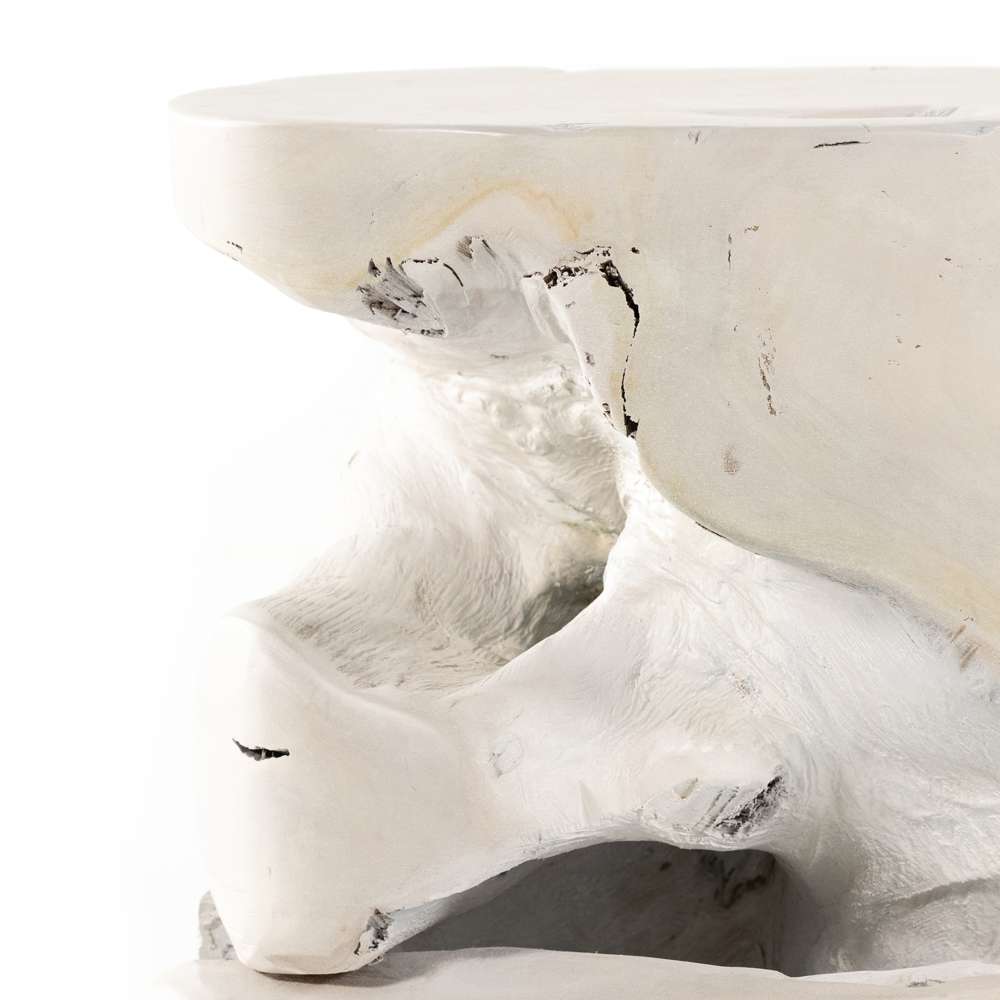 Four Hands - Teak Stool - Ivory Teak - 102364-002 veiw 2