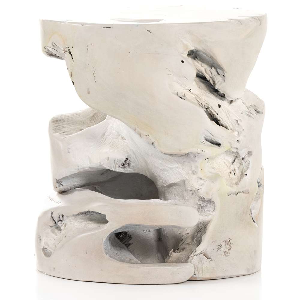Four Hands - Teak Stool - Ivory Teak - 102364-002 veiw 5