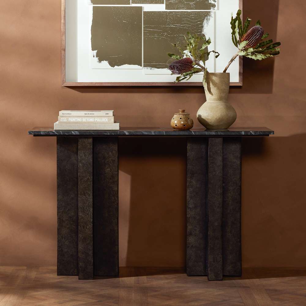 Four Hands - Terrell Console Table - Black Marble - 226799-002 veiw 4