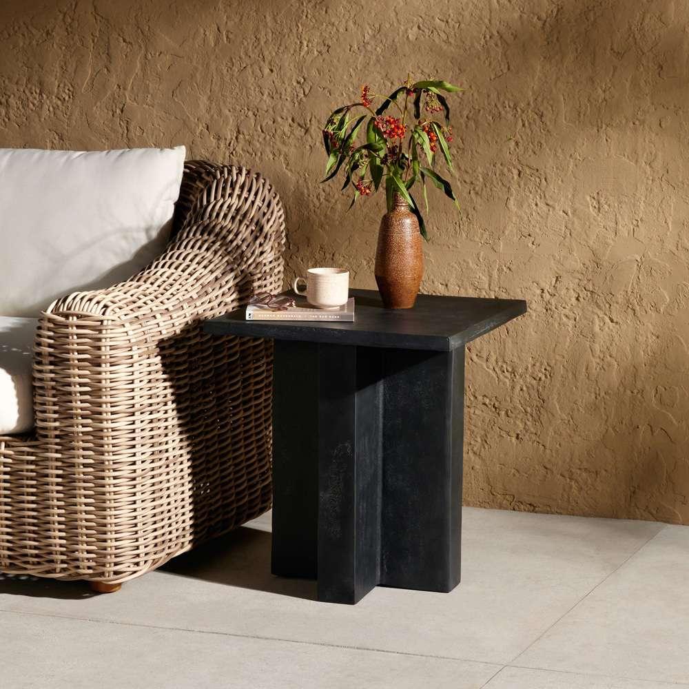Four Hands - Terrell Outdoor End Table - Aged Grey - 234524-001 veiw 4