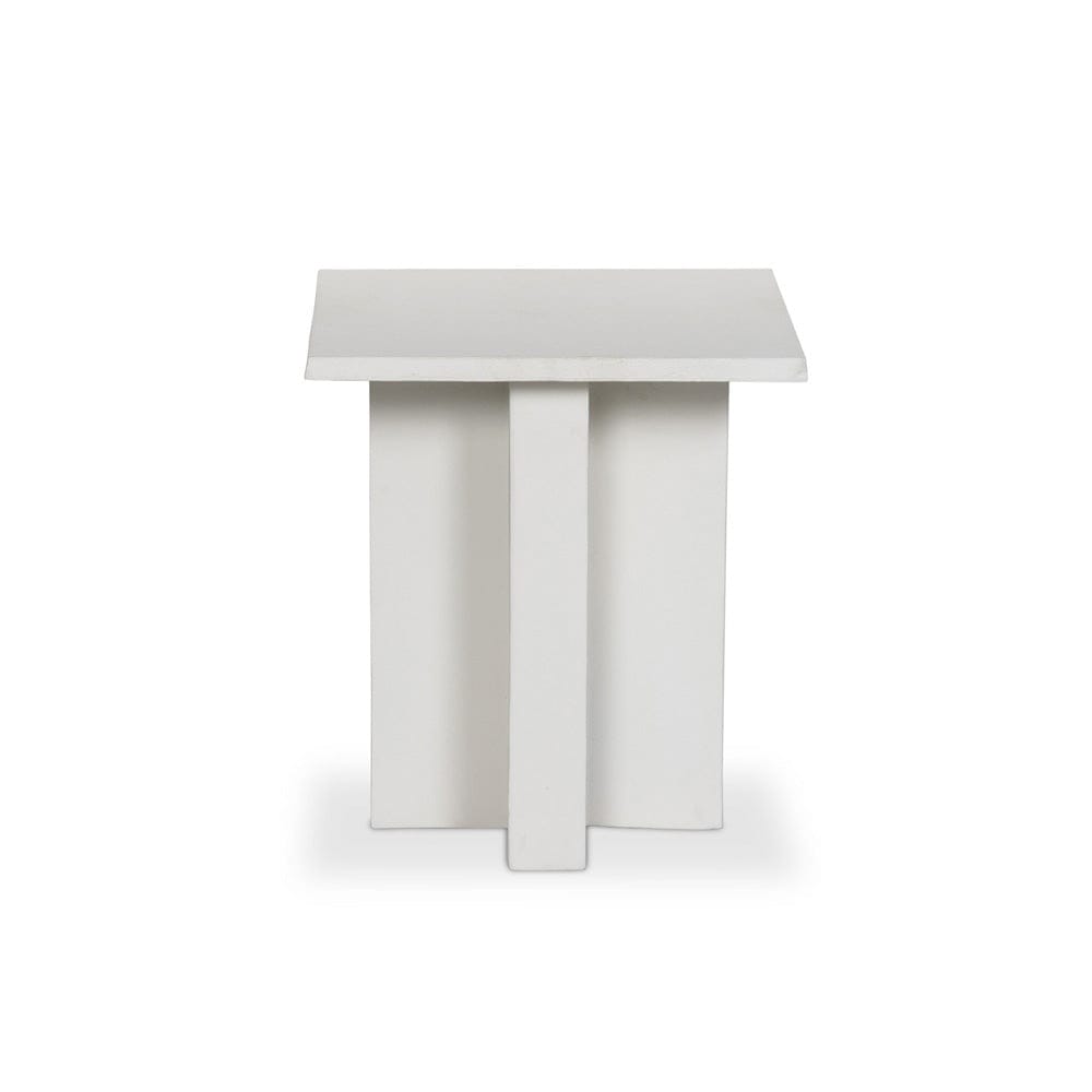 Four Hands - Terrell Outdoor End Table - Matte White Cast Aluminum - 234524-003 view 1