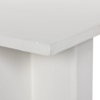 Four Hands - Terrell Outdoor End Table - Matte White Cast Aluminum - 234524-003 view 5
