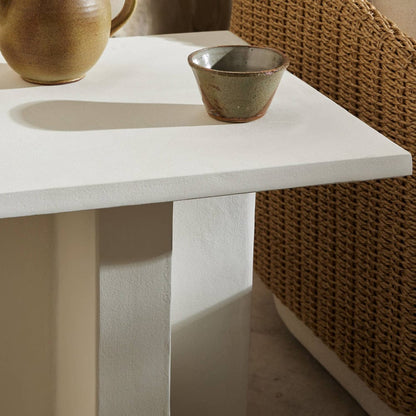 Four Hands - Terrell Outdoor End Table - Matte White Cast Aluminum - 234524-003 view 8