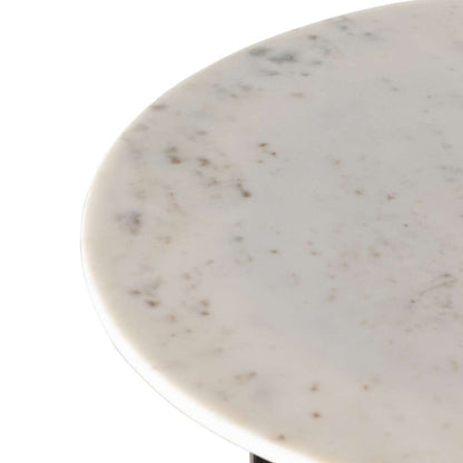 Four Hands - Terrell Round End Table - Polished White Marble - 234010-001 veiw 9