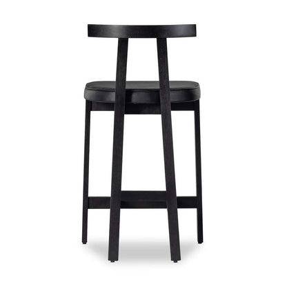 Four Hands - Tex Counter Stool - Black Leather - 225104-003 veiw 3