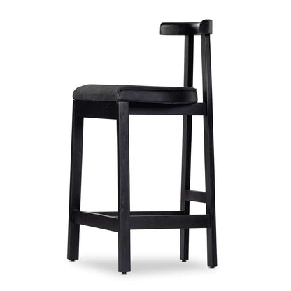 Four Hands - Tex Counter Stool - Black Leather - 225104-003 veiw 7