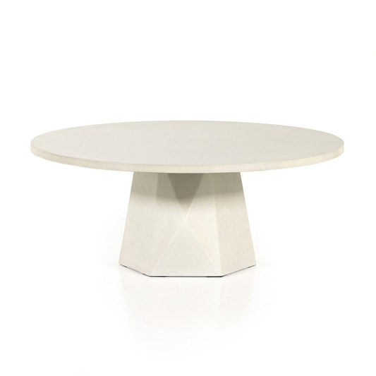 Four Hands - Thayer - Bowman Outdoor Coffee Table - White Concrete - 105440-003 veiw 1