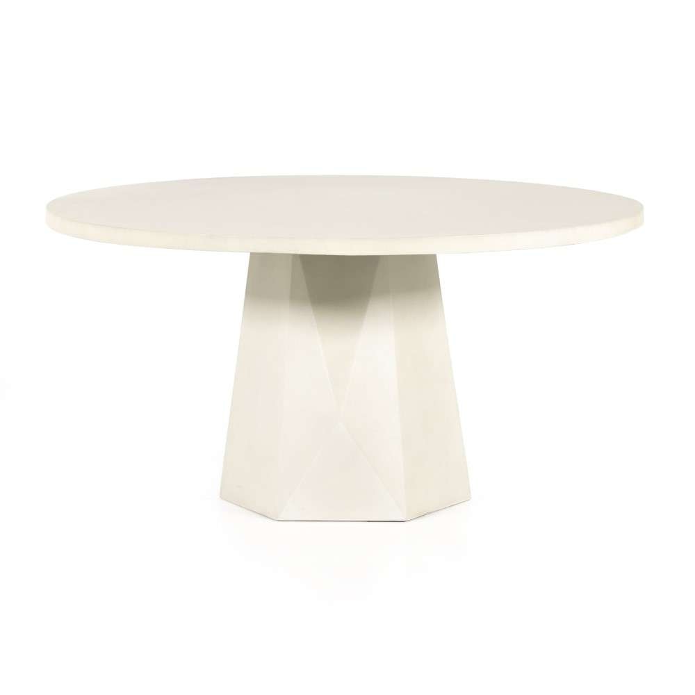 Four Hands - Thayer Bowman Outdoor Dining Table-60-White -105446-006 veiw 1
