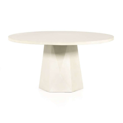 Four Hands - Thayer Bowman Outdoor Dining Table-60-White -105446-006 veiw 1