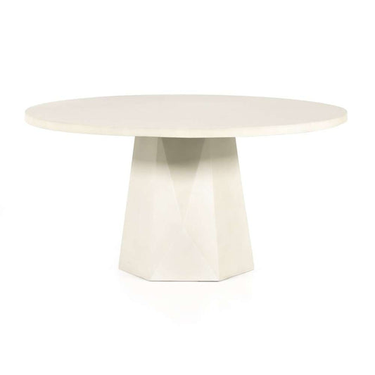 Four Hands - Thayer Bowman Outdoor Dining Table-60-White -105446-006 veiw 1
