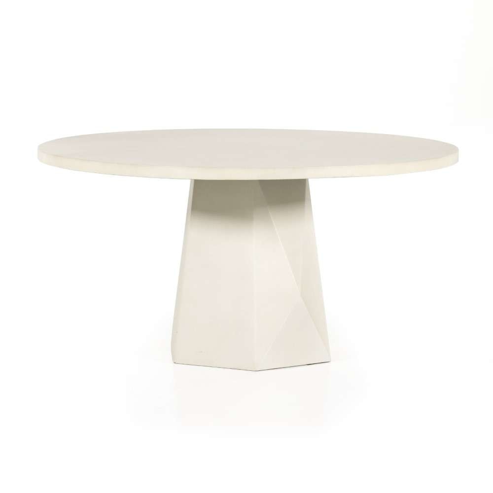 Four Hands - Thayer Bowman Outdoor Dining Table-60-White -105446-006 veiw 2
