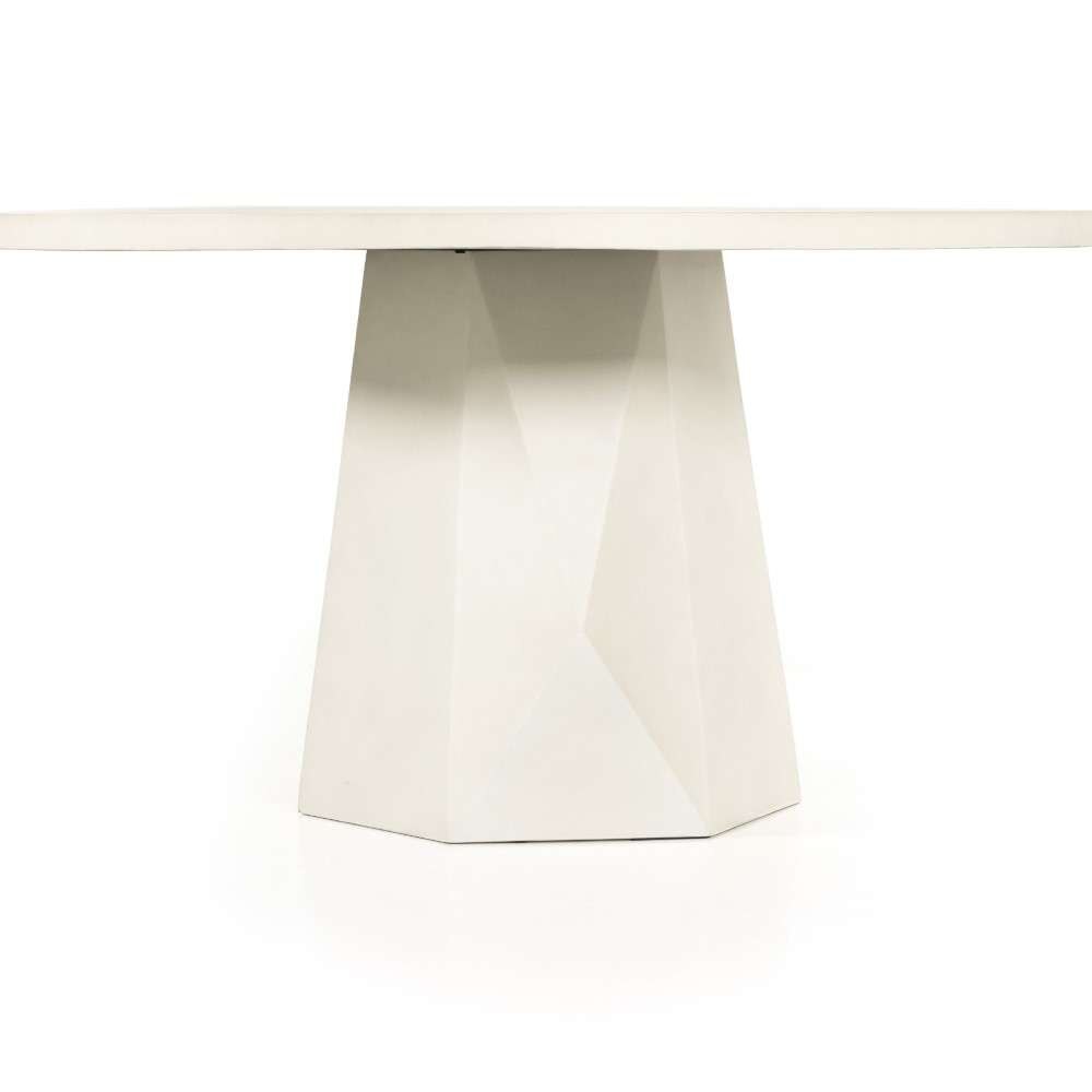 Four Hands - Thayer Bowman Outdoor Dining Table-60-White -105446-006 veiw 3