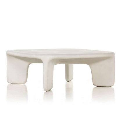 Four Hands - Thayer - Dante Coffee Table-White Concrete - 224152-001 veiw 1