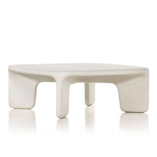 Four Hands - Thayer - Dante Coffee Table-White Concrete - 224152-001 veiw 1