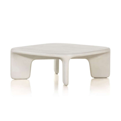 Four Hands - Thayer - Dante Coffee Table-White Concrete - 224152-001 veiw 2