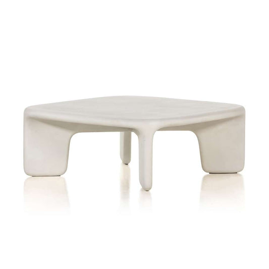 Four Hands - Thayer - Dante Coffee Table-White Concrete - 224152-001 veiw 2