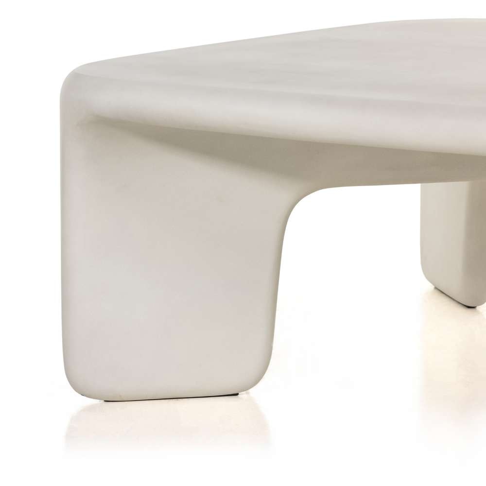 Four Hands - Thayer - Dante Coffee Table-White Concrete - 224152-001 veiw 6