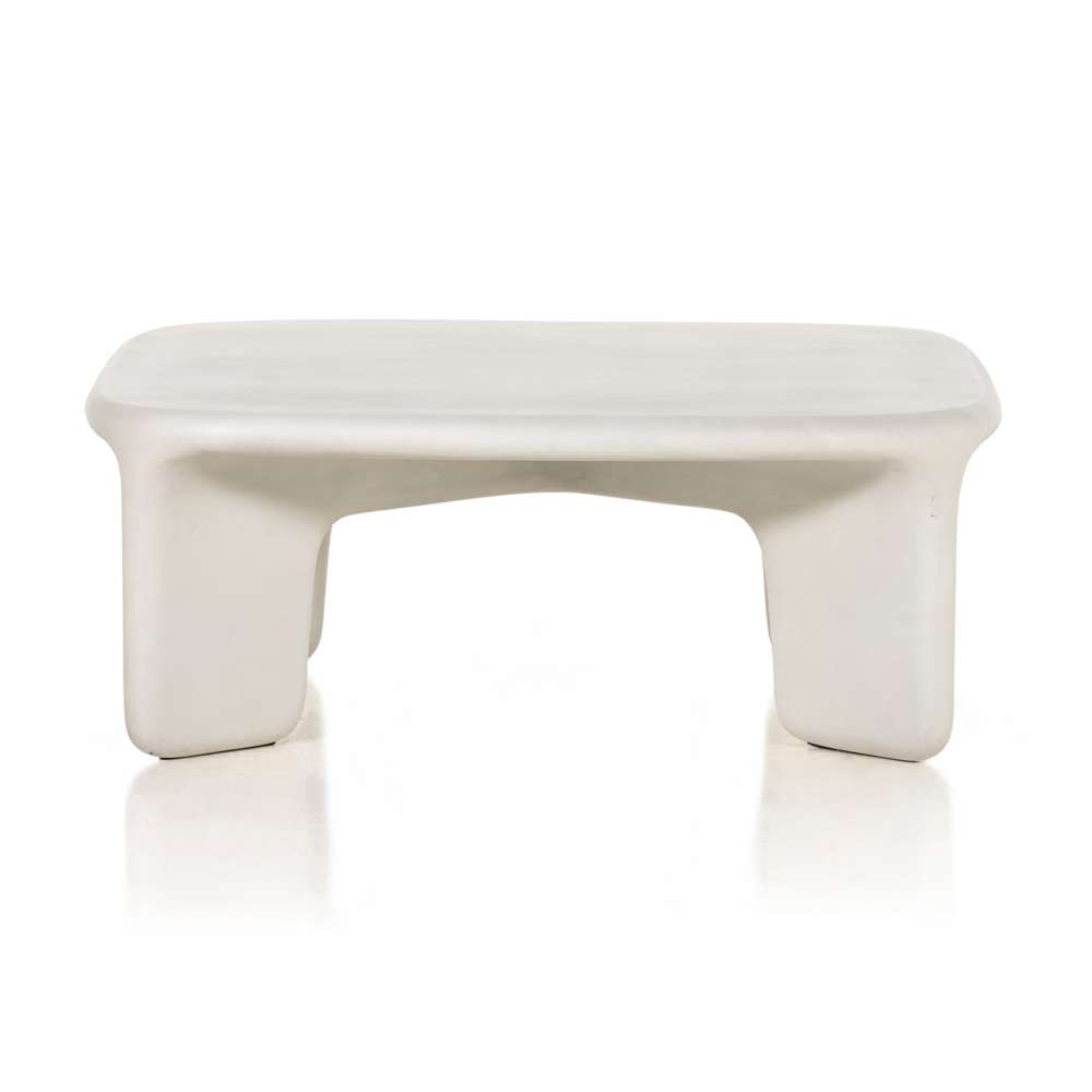 Four Hands - Thayer - Dante Coffee Table-White Concrete - 224152-001 veiw 8