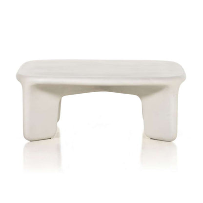 Four Hands - Thayer - Dante Coffee Table-White Concrete - 224152-001 veiw 8