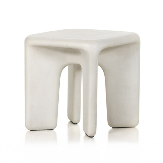 Four Hands - Thayer - Dante End Table - White Concrete - 224153-001 veiw 1