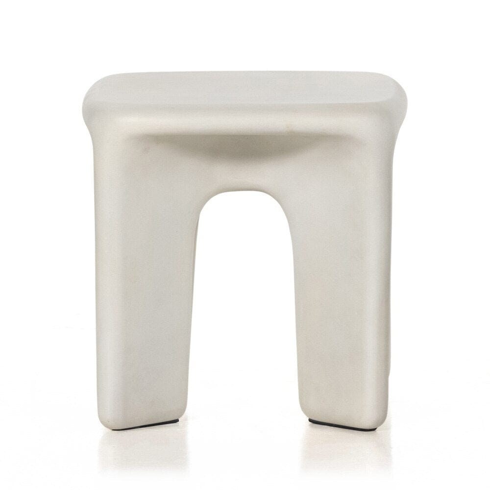 Four Hands - Thayer - Dante End Table - White Concrete - 224153-001 veiw 2